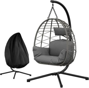 GarveeTech Fauteuil Oeuf Suspendu avec Support