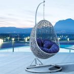 Notre test de Festnight Fauteuil Suspendu de Jardin en Forme d’œuf résine tressée – Saturne